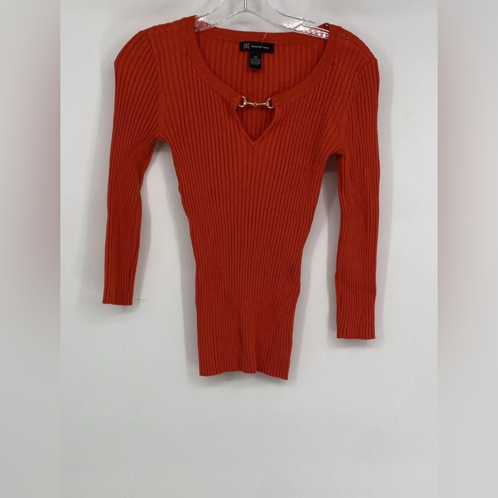 Inc International Concepts Vibrant Res Ribbed Top Nwot
